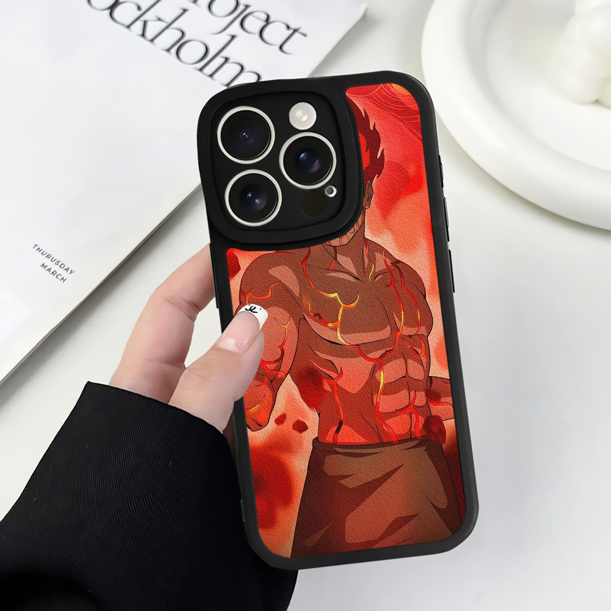 （画像用） NARUTO -ナルト- NARUTO -ナルト- 疾風伝 【iPhone 16シリーズ対応】シリコンスマホケース（レザー調） 材質：シリコン